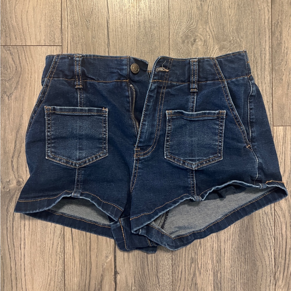 🌱🦢4 FOR $15!🦢🌱 High-Rise Dark Blue Denim Women's Shorts